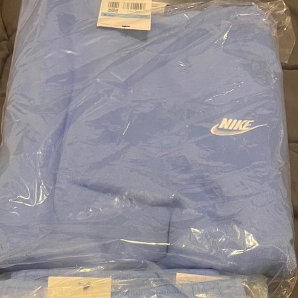 LIGHT BLUE NIKE MENS CLUB FLEECE - Picture 6 of 6
